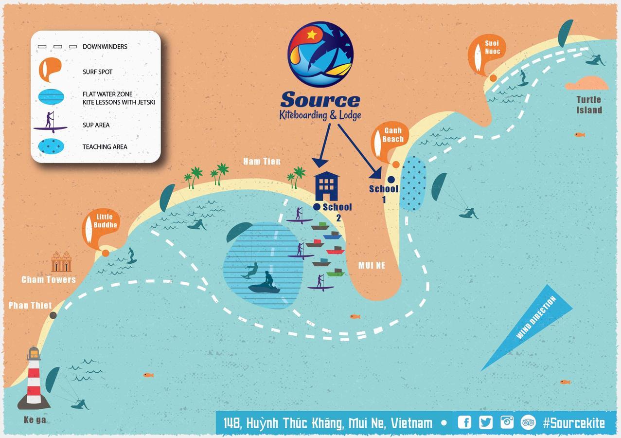 Source Kiteboarding/Lodge Phan Thiết Buitenkant foto